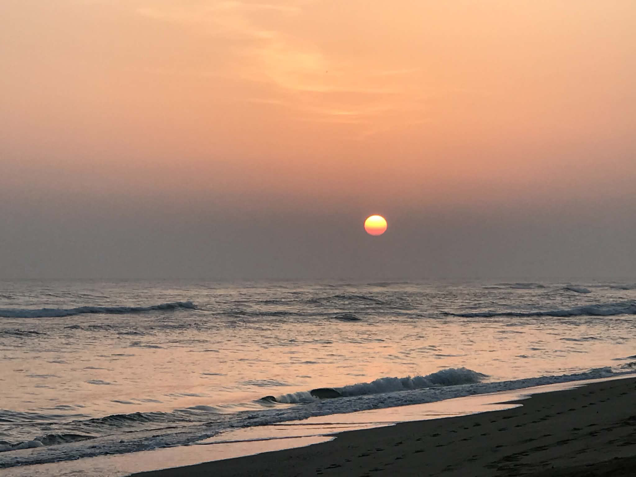 calm ocean sunset