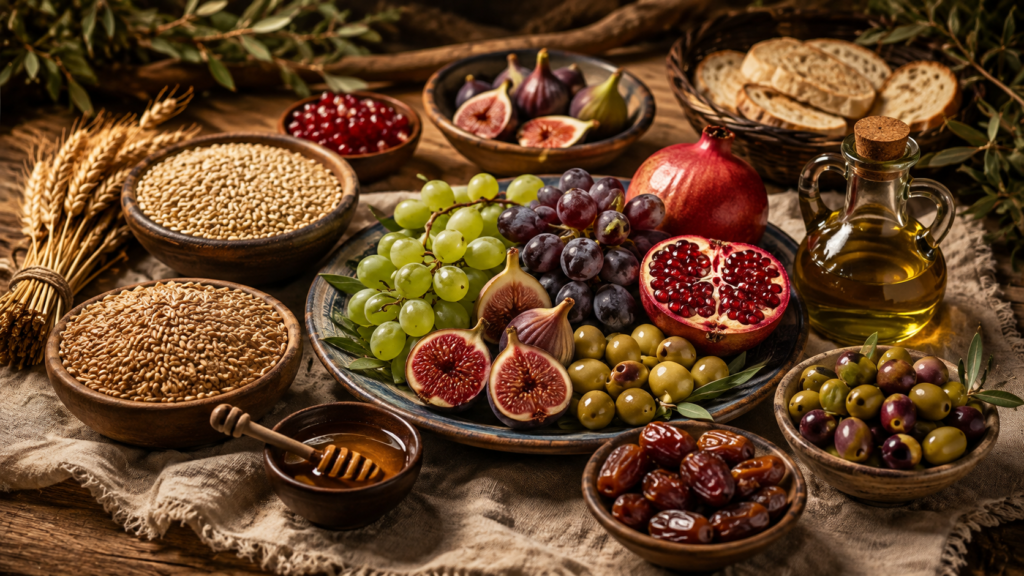 the seven foods of deuteronomy